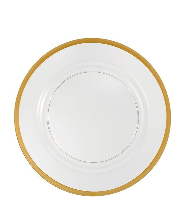 Gold-Rim Clear Charger