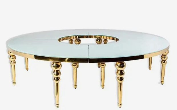 Gold Serpentine Table