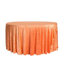 Orange velvet linen