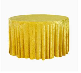 Yellow velvet linen