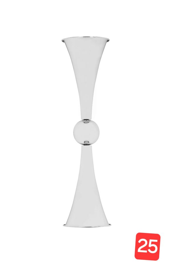 Silver Trumpet Vase